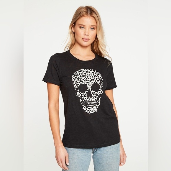 Chaser Skull Tee True Black Size M - Picture 3 of 6